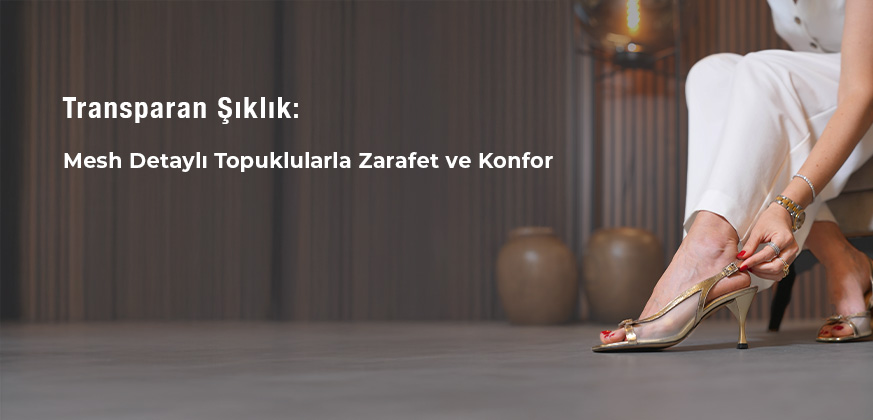 Transparan Şıklık: Mesh Detaylı Topuklu Ayakkabılar ile Zarif ve Konforlu Stil