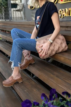 SCP-001 La Stampa Taba Askılı Kadın Clutch Çanta