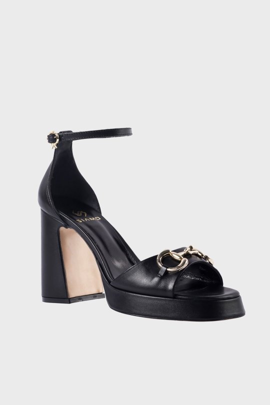 SKT-017 Siyah Kadın Topuklu Ayakkabı