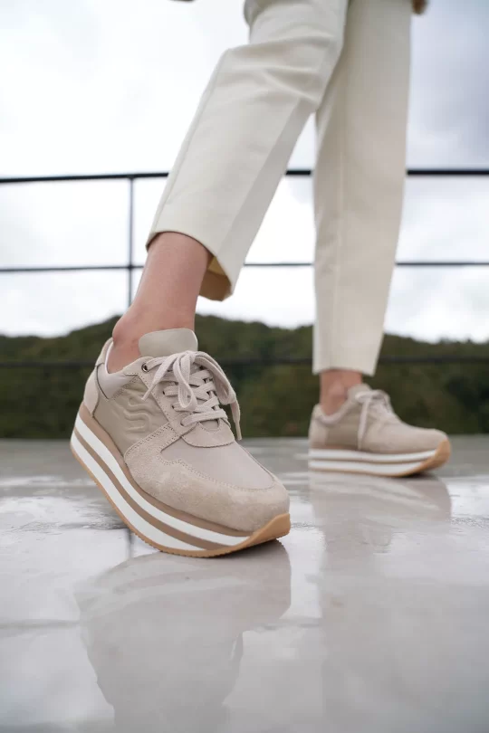 SKS-021 Nude Kadın Sneaker