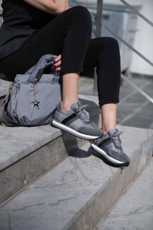 SKS-023 Gri Kadın Sneaker