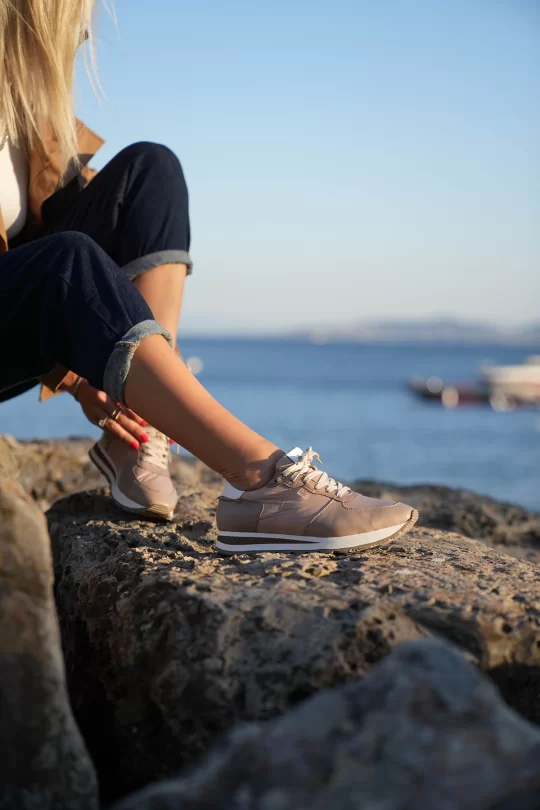 SKS-025 Nude Kadın Sneaker