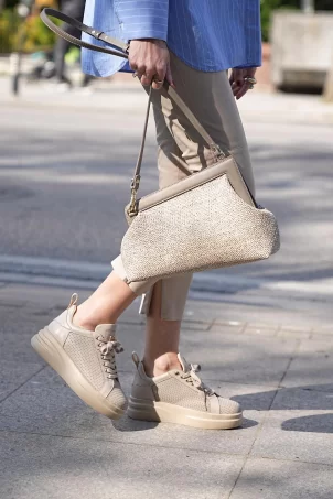 SKS-033 Nude Kadın Sneaker
