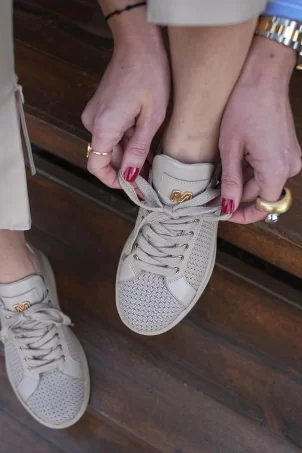 SKS-033 Nude Kadın Sneaker