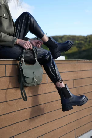 SCO-020 Haki Rider Bag Kadın Omuz Çantası