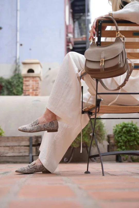 SKL-022 Nude Deri Kadın Babet