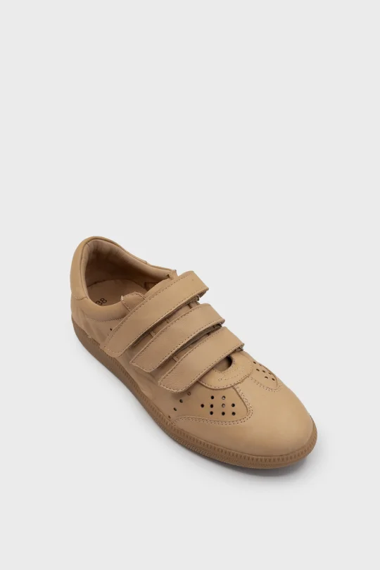 SKS-047 Nude Deri Comfort Sneaker