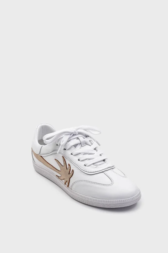 SKS-047 Beyaz Gold Comfort Sneaker