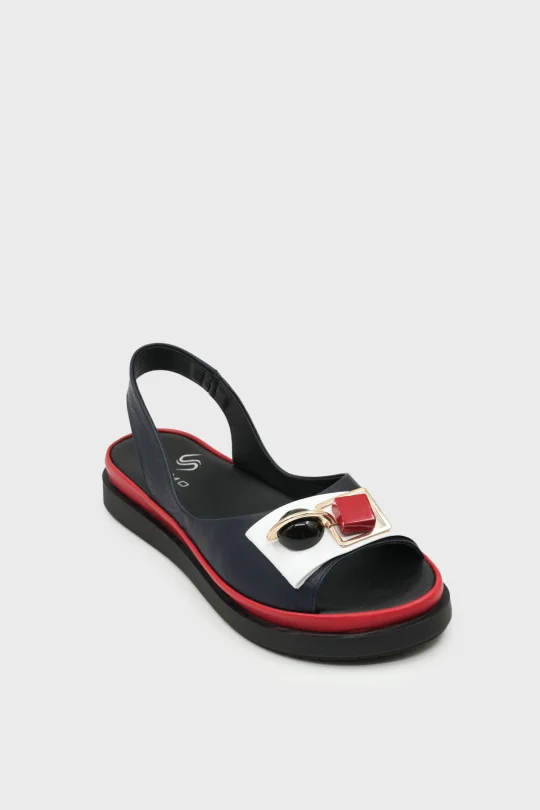 SKD-035 Lacivert Tokalı Comfort Sandalet