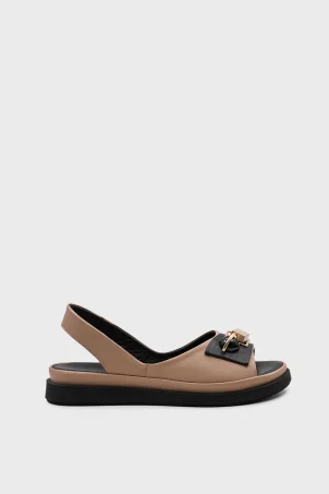 SKD-035 Nude Tokalı Comfort Sandalet