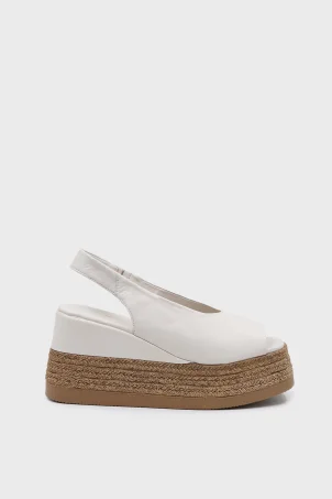 SKD-043 Bej Platform Comfort Sandalet