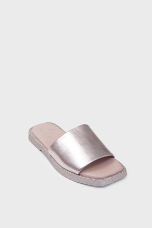 SKK-063 Rose EN Leather Comfort Slippers