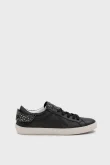 SKS-051 Siyah Deri Steaker Comfort Sneaker