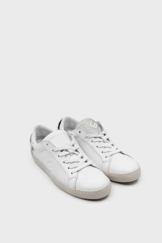 SKS-051 Beyaz Deri Steaker Comfort Sneaker