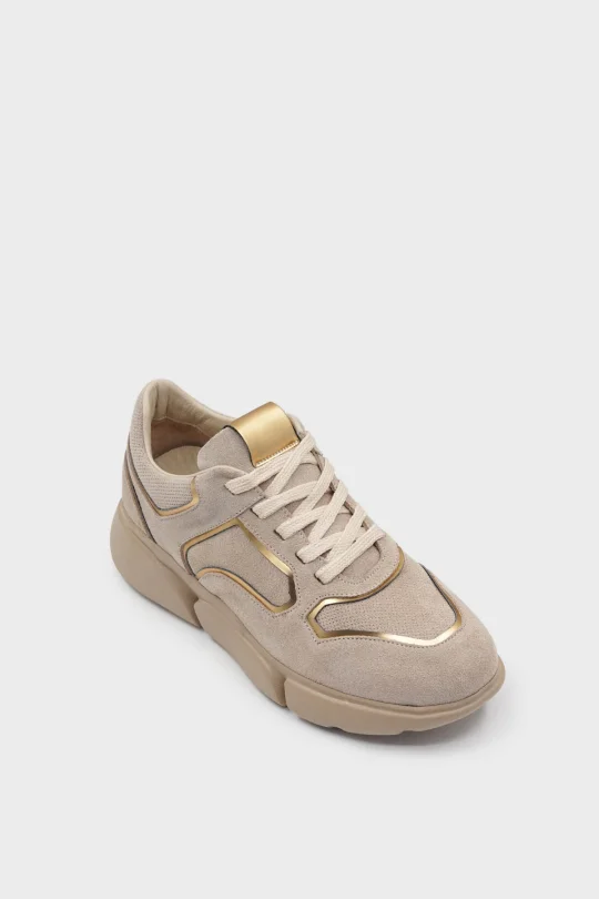 SKS-061 Nude Süet Kadın Sneaker