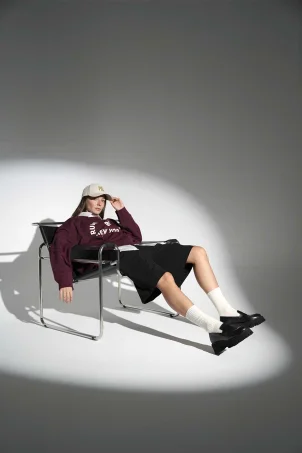 SKL-049 Siyah Deri Kadın Loafer