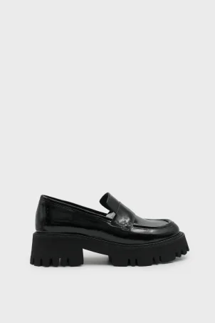 SKL-049 Siyah Rugan Kadın Loafer