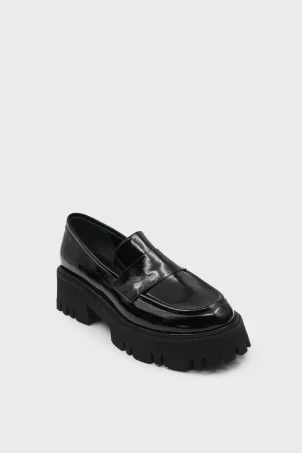 SKL-049 Siyah Rugan Kadın Loafer