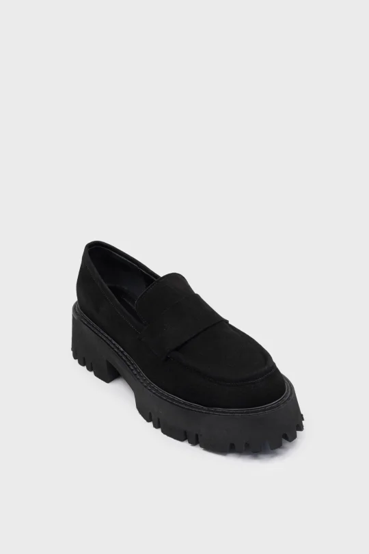 SKL-049 Siyah Süet Kadın Loafer