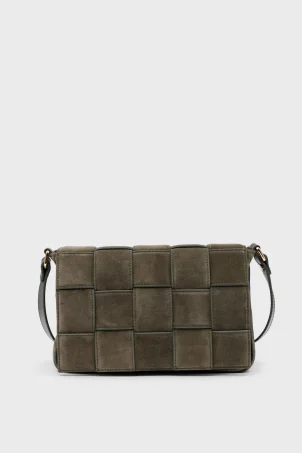 SCO-037 Yeşil Süet Kadın Omuz Çantası