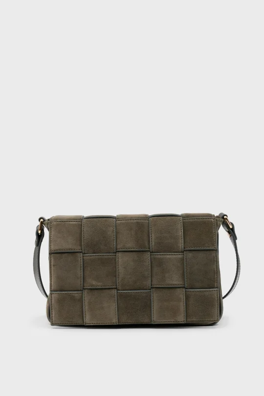 SCO-037 Yeşil Süet Kadın Omuz Çantası