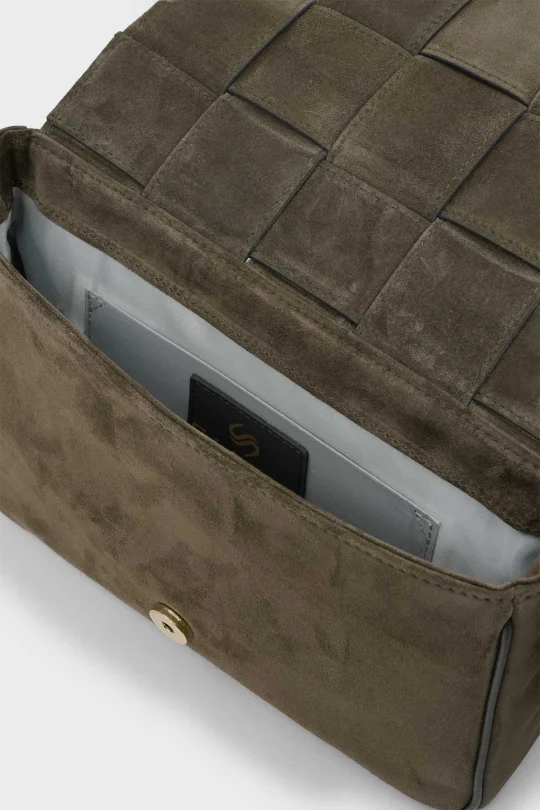 SCO-037 Yeşil Süet Kadın Omuz Çantası