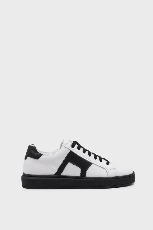 SES-012 Beyaz Siyah Erkek Sneaker