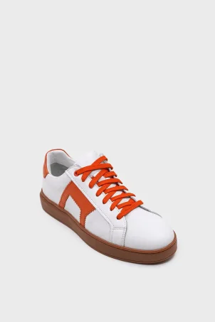 SES-012 Beyaz Turuncu Erkek Sneaker