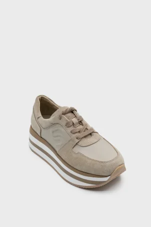 SKS-064 Bej Kadın Sneaker