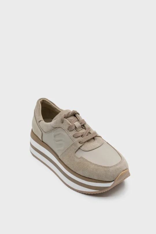 SKS-064 Bej Kadın Sneaker