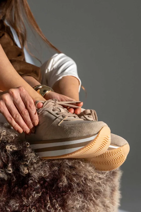 SKS-064 Bej Kadın Sneaker