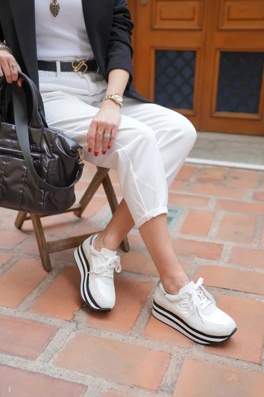 SKS-064 Beyaz Kadın Sneaker