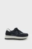 SKS-064 Lacivert Süet Kadın Sneaker