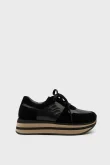 SKS-064 Siyah Bisküvi Kadın Sneaker