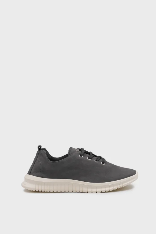 SKS-072 Gri Nubuk Kadın Sneaker