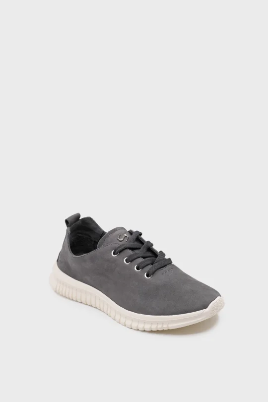SKS-072 Gri Nubuk Kadın Sneaker