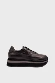 SKS-074 Siyah Deri Kadın Sneaker