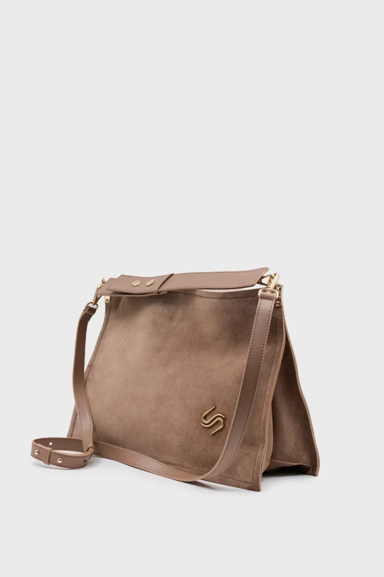 SCO-045 Taba Süet Kadın Omuz Çantası