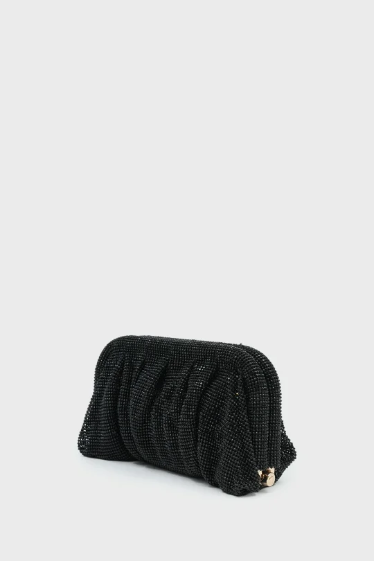 SCP-013 Siyah Kadın Clutch Çanta