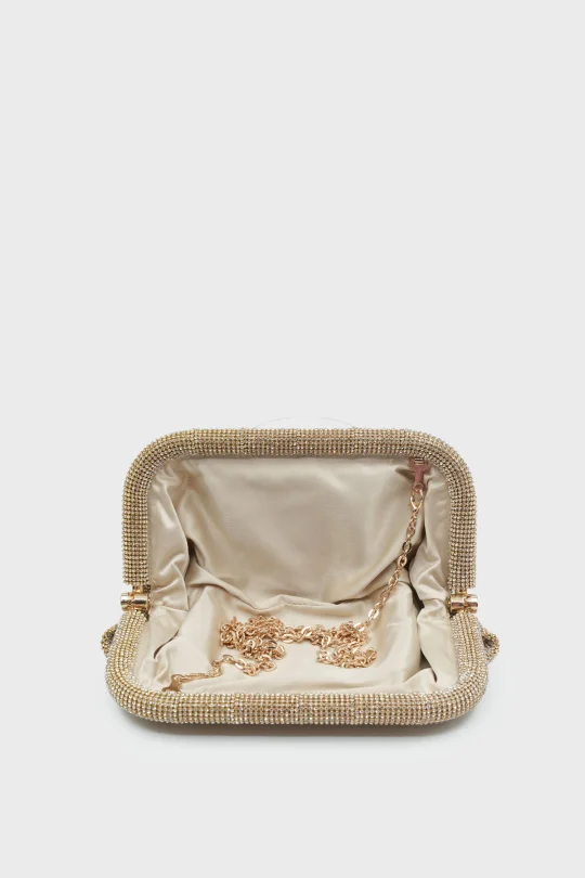 SCP-013 Gold Kadın Clutch Çanta
