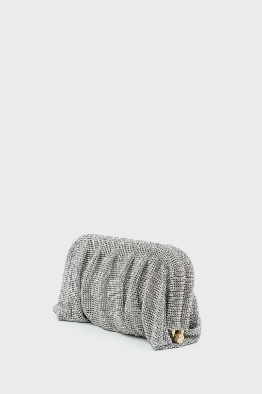 SCP-013 Gümüş Kadın Clutch Çanta