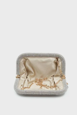 SCP-013 Gümüş Kadın Clutch Çanta