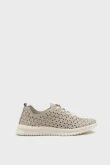 SKS-075 Bej Togo Deri Sneaker