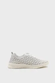 SKS-075 Beyaz Togo Deri Sneaker