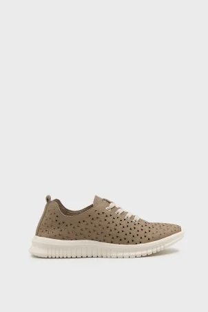 SKS-075 Yeşil Togo Deri Sneaker