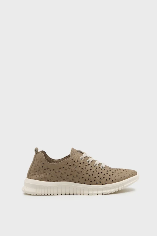 SKS-075 Yeşil Togo Deri Sneaker