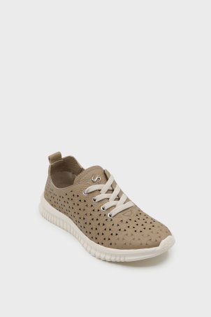 SKS-075 Yeşil Togo Deri Sneaker