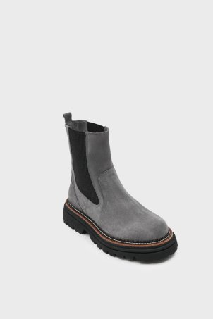 SKB-091 Gri Süet Kadın Bot