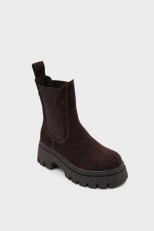 SKB-092 Kahverengi Süet Kadın Bot