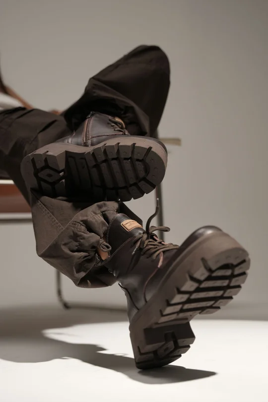 SKB-093 Kahverengi Deri Kadın Bot